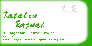 katalin rajnai business card